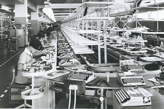 打字机生产线