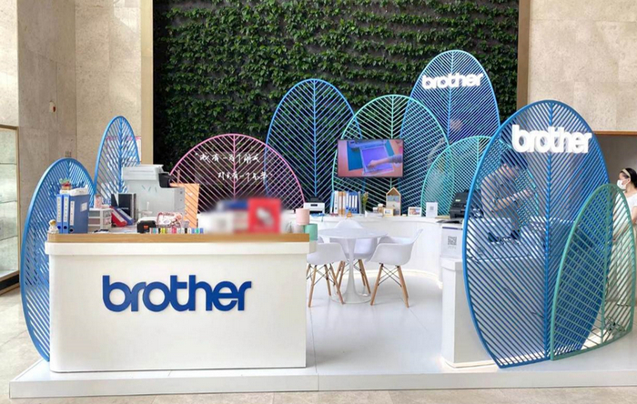 Brother办公楼宇Show于杭州城西银泰写字楼顺利开启第一站