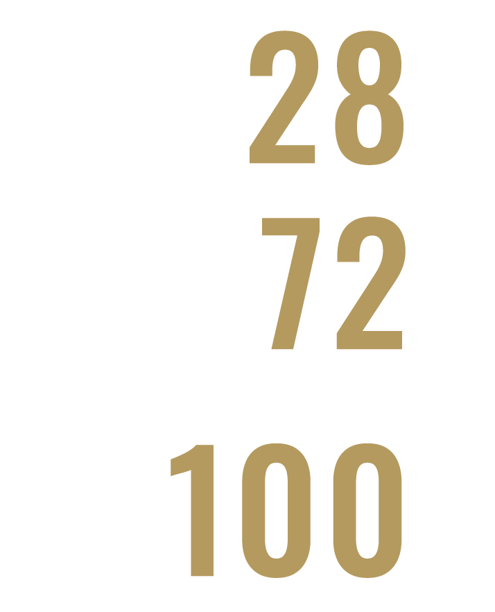 转塔式刀库 28把　副刀库 72把　共收纳 100把